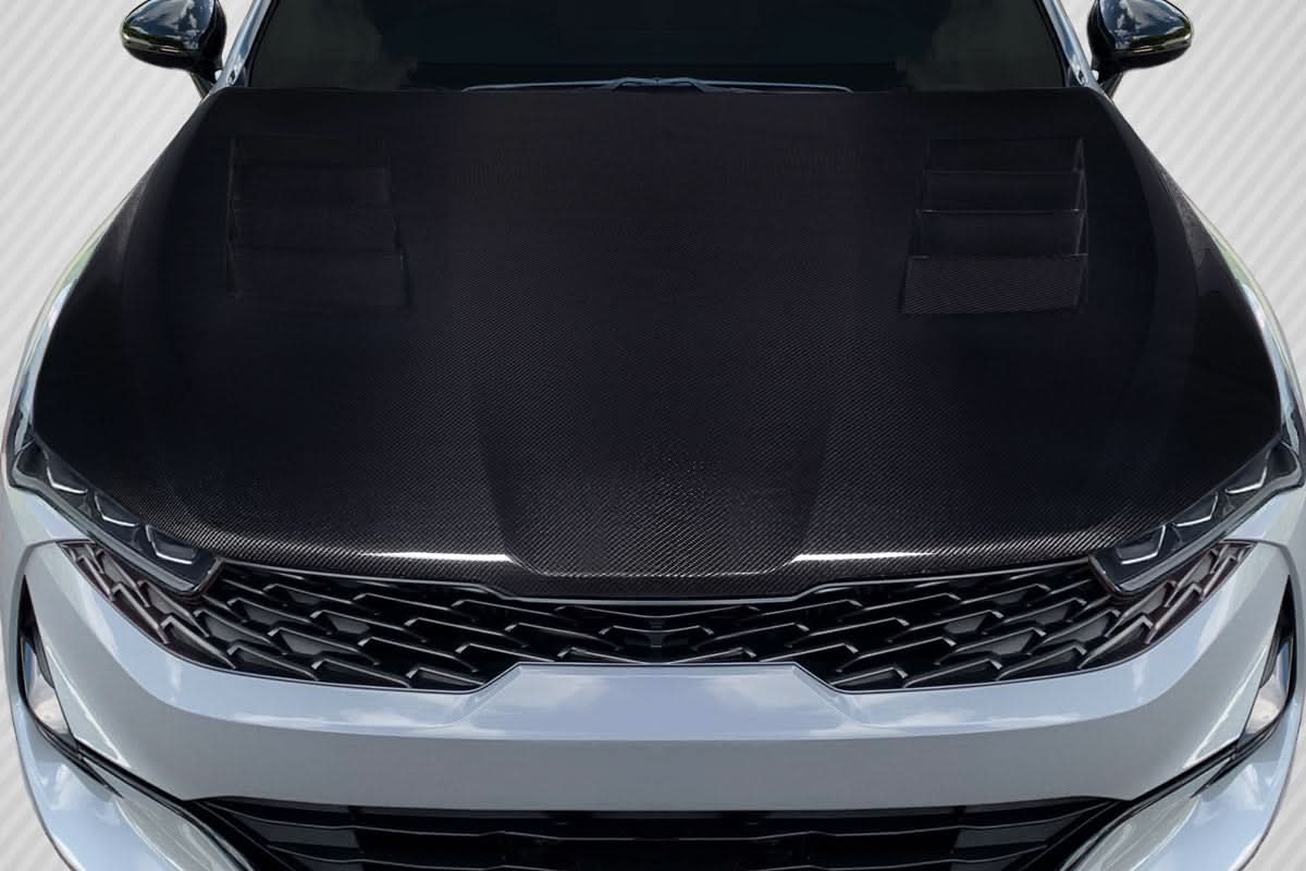 2021-2025 Kia K5 Vision Style Carbon Fiber Hood - 1 Piece