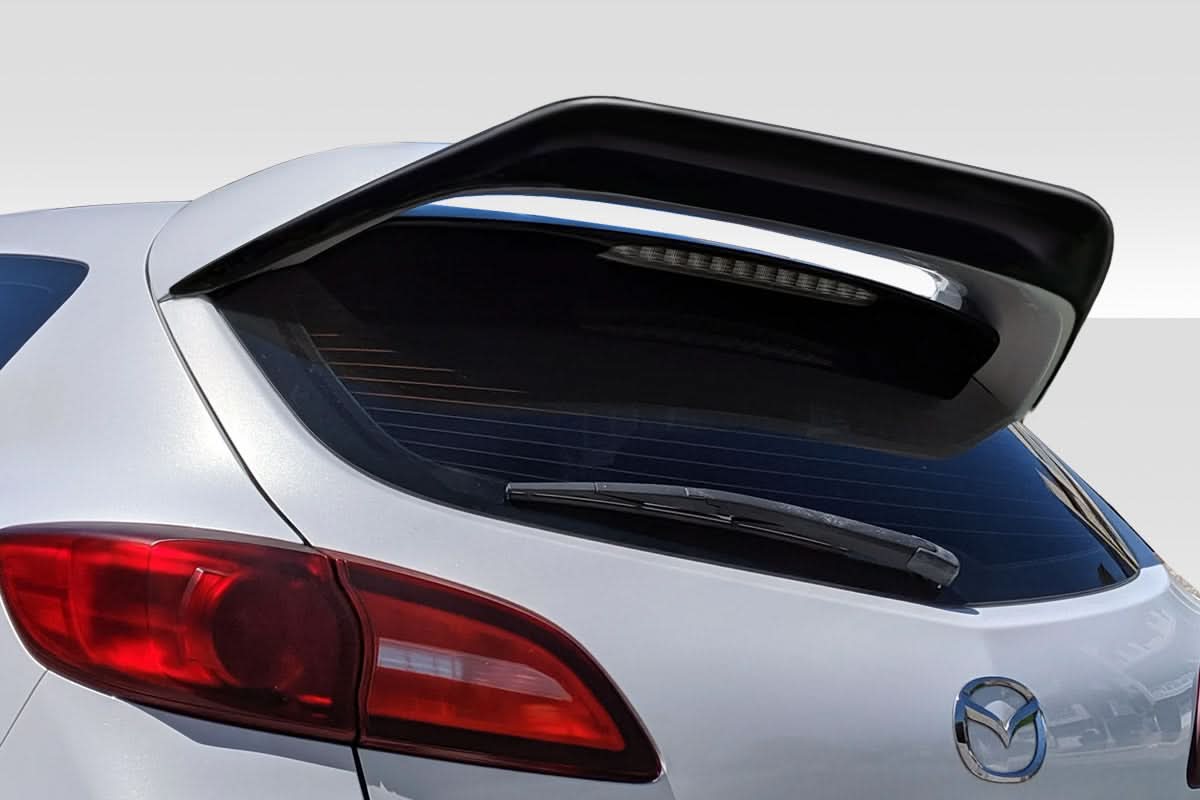 2010-2013 Mazda Mazdaspeed 3 Pacer Style Rear Wing Spoiler Extension - FRP