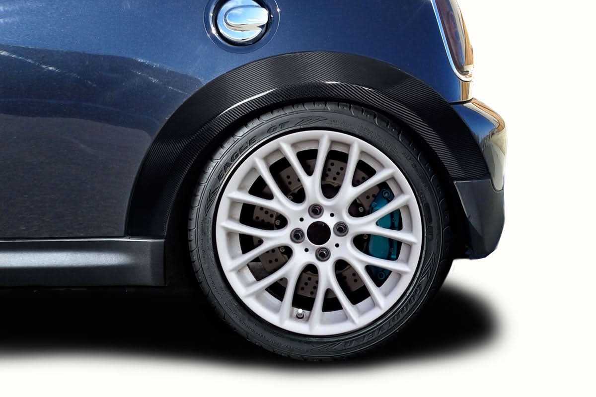 2007-2015 Mini Cooper Minera Style Rear Fender Flares - Carbon Fiber