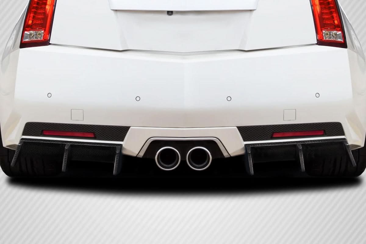2011-2015 Cadillac CTS-V Coupe GT Tuning Style Rear Diffuser - Carbon Fiber