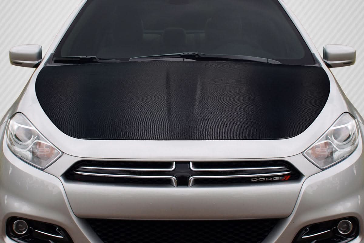 2013-2016 Dodge Dart OEM Look Hood - Carbon Fiber