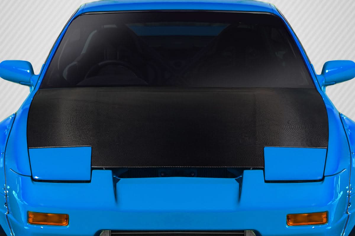 1989-1994 Nissan 240SX S13 OEM Look Hood - Carbon Fiber