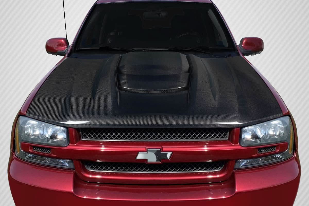 2002-2008 Chevrolet Trailblazer ZR1 V2 Look Hood - Carbon Fiber