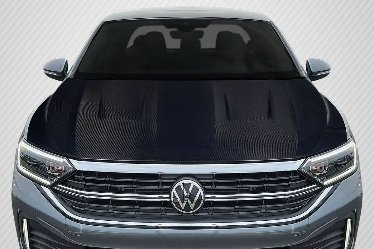 2019-2024 Volkswagen Jetta Stinger Style Hood - Carbon Fiber