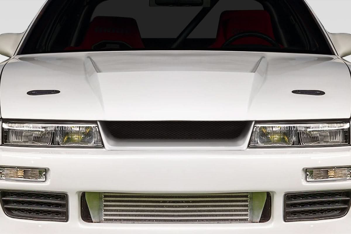 1989-1994 Nissan Silvia S13 Raven Style Front Grille - 1 Piece - FRP
