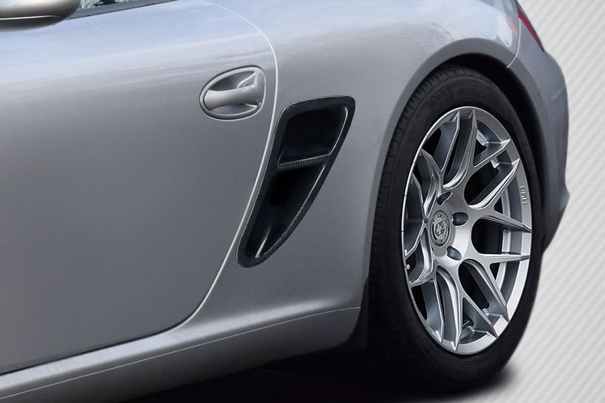 2005-2012 Porsche Cayman / Boxster 987 Grevera Style Side Air Vent Duct - Carbon Fiber