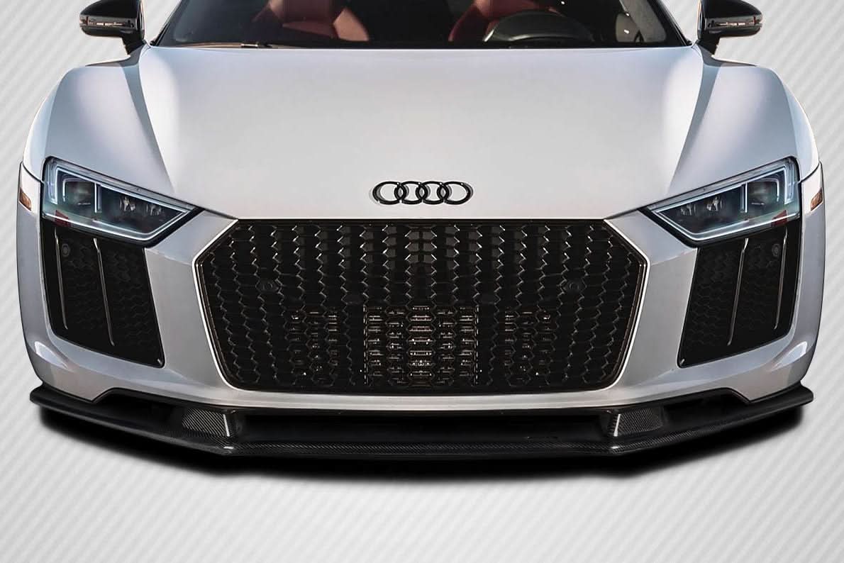 2017-2018 Audi R8 Speed Zone Style Front Lip Spoiler - Carbon Fiber