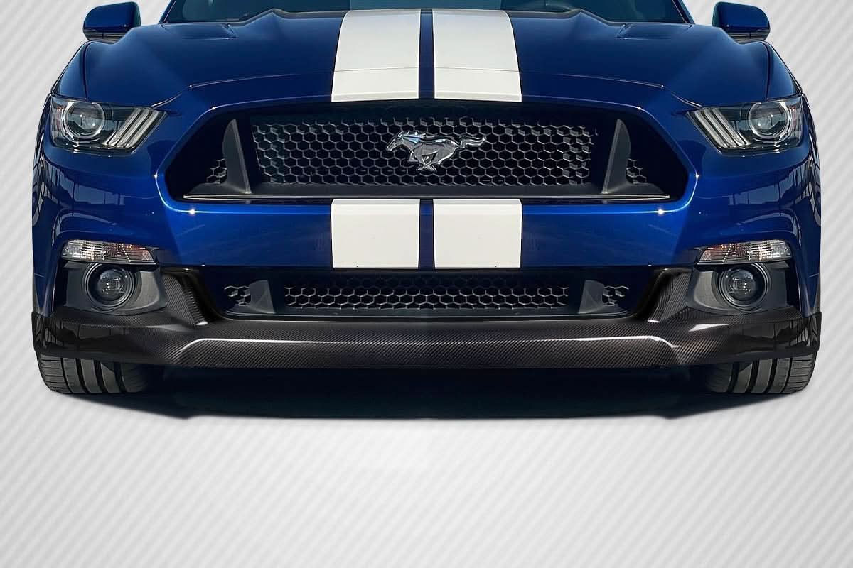 2015-2017 Ford Mustang Goblin Style Front Lip Spoiler - Carbon Fiber