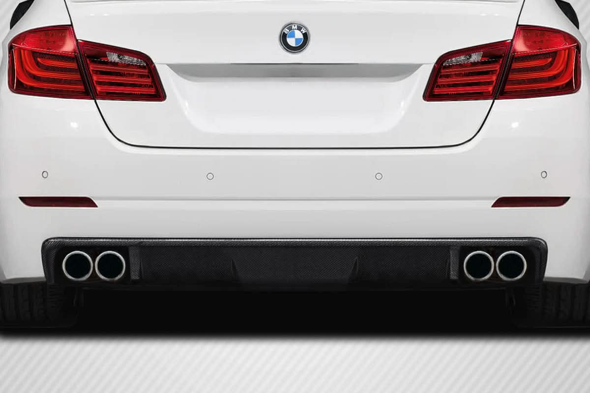 2011-2016 BMW 5 Series F10 Wave Style Rear Diffuser - Carbon Fiber
