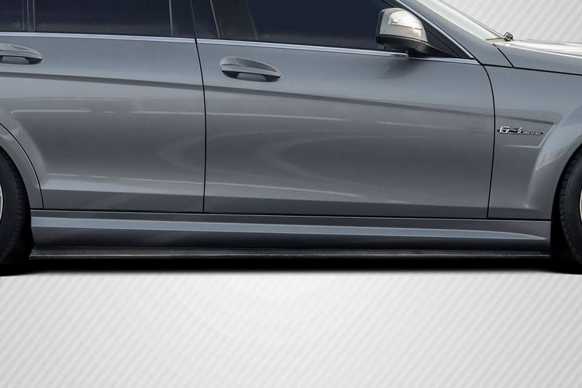 2008-2014 Mercedes C Class W204 Radian Style Side Skirt Splitters