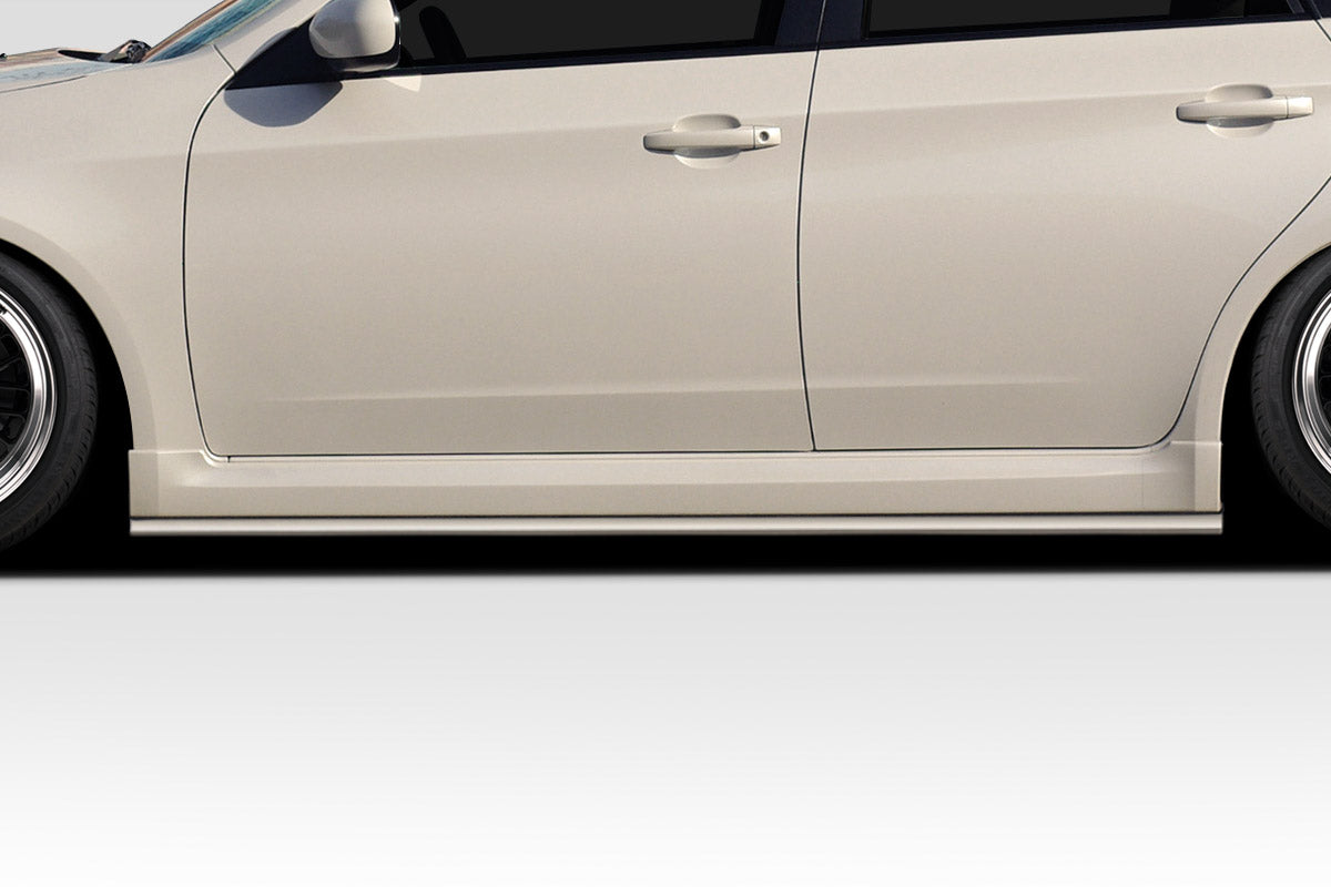 2008-2010 Subaru Impreza WRX Ghost Style Side Skirt Splitters - FRP