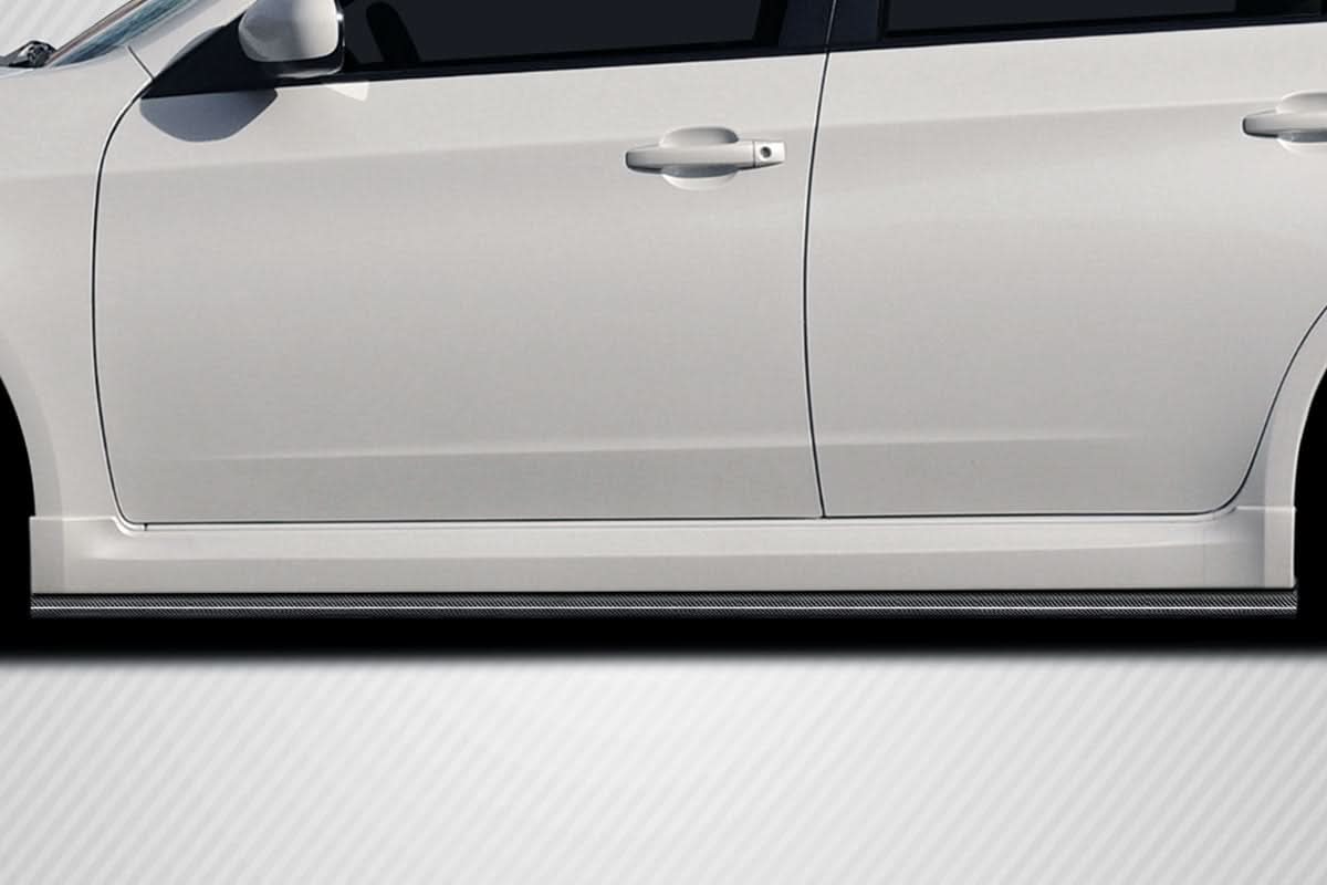 2008-2010 Subaru Impreza WRX Ghost Style Side Skirt Splitters - Carbon Fiber
