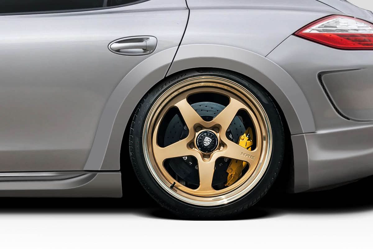 2010-2013 Porsche Panamera Aiming Style Rear Fender Flares - FRP