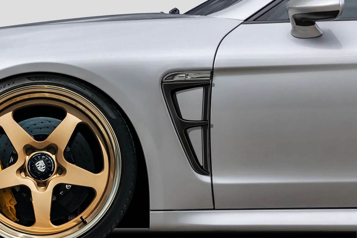 2010-2013 Porsche Panamera Aiming Style Front Fender Add Ons - FRP