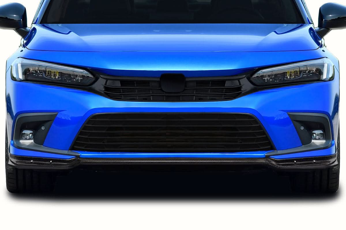 2022-2025 Honda Civic Merella Style Front Lip Spoiler - Carbon Fiber
