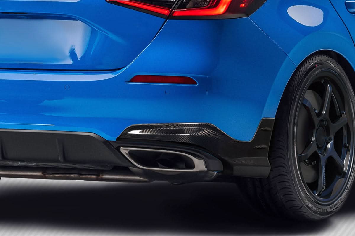 2022-2024 Honda Civic Merella Style Rear Lip Spoiler - Carbon Fiber