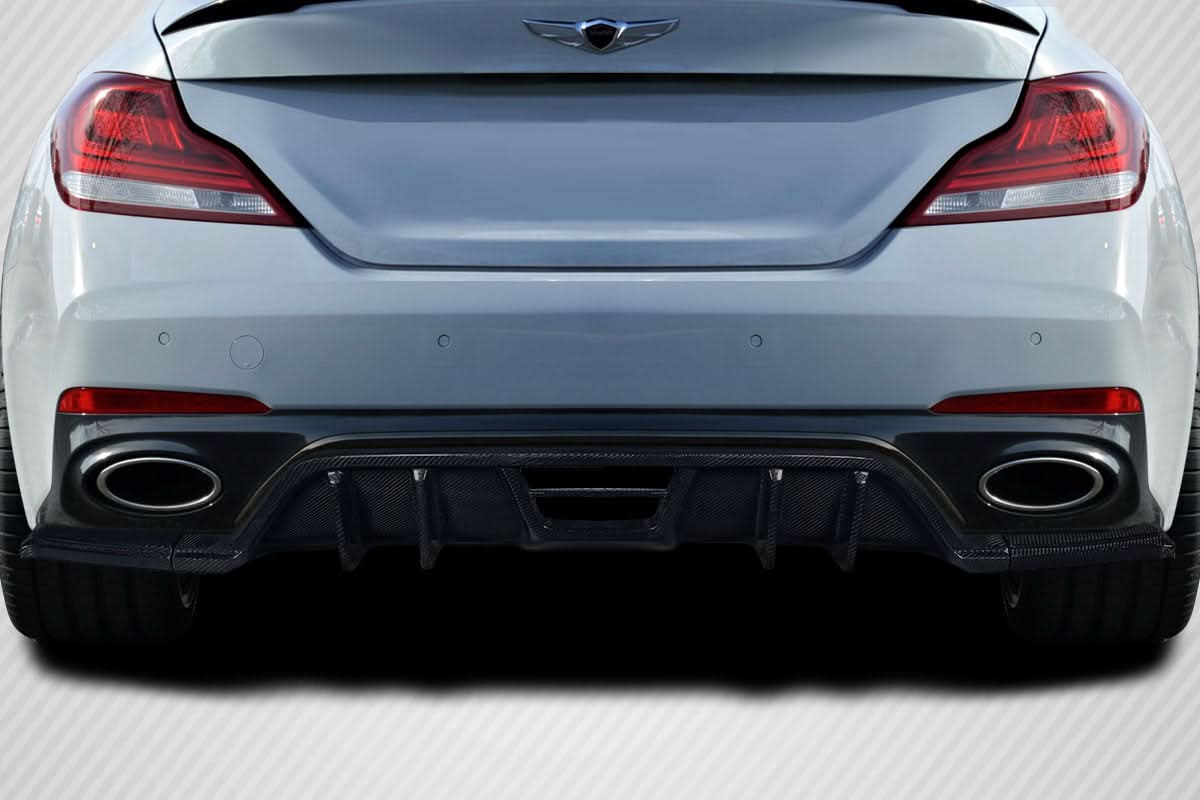 2019-2023 Genesis G70 Meller Style Rear Diffuser - 3 Piece Carbon