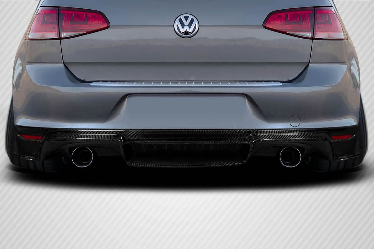 2015-2021 Volkswagen Golf/GTI Verella Style Rear Diffuser - Carbon Fiber