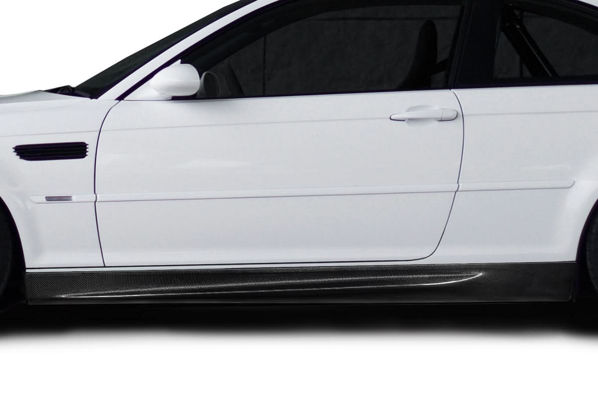 2001-2006 BMW M3 1M Look Side Skirt Rocker Panels - Carbon Fiber