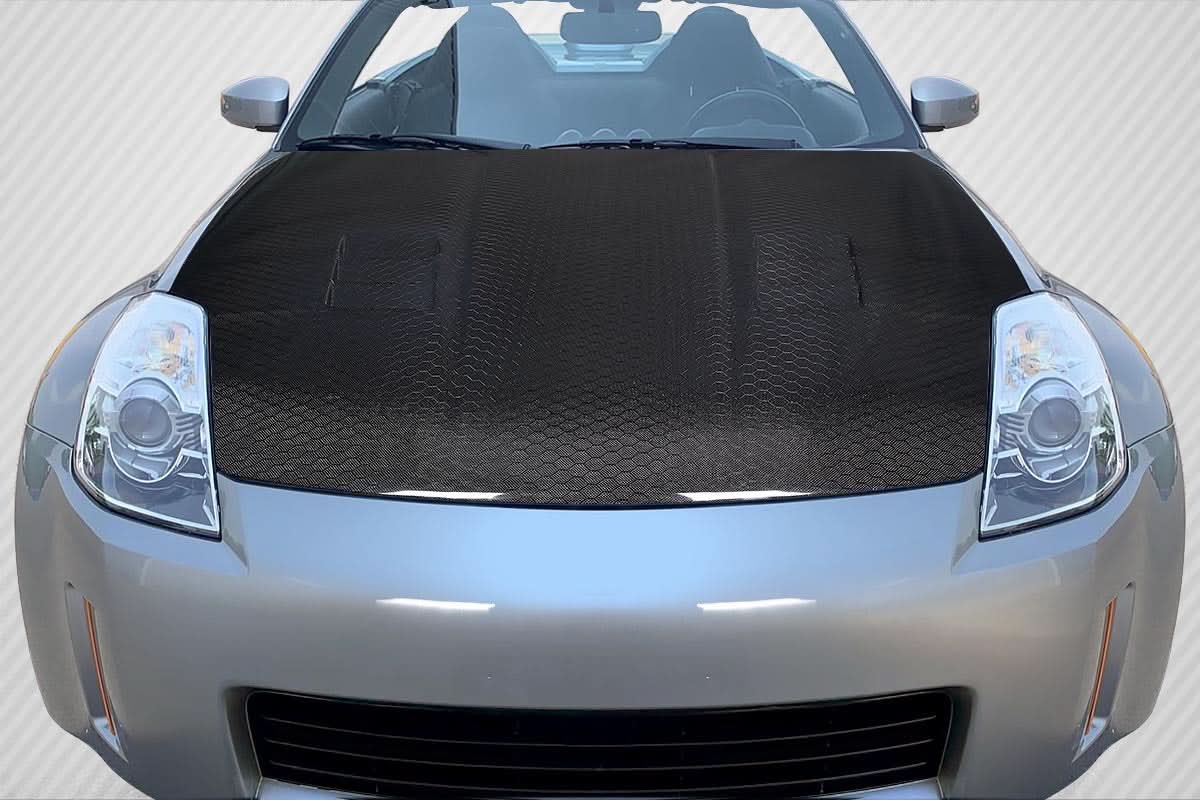 2003-2006 Nissan 350Z Geo6ix JGTC Style Hood - Dry Carbon