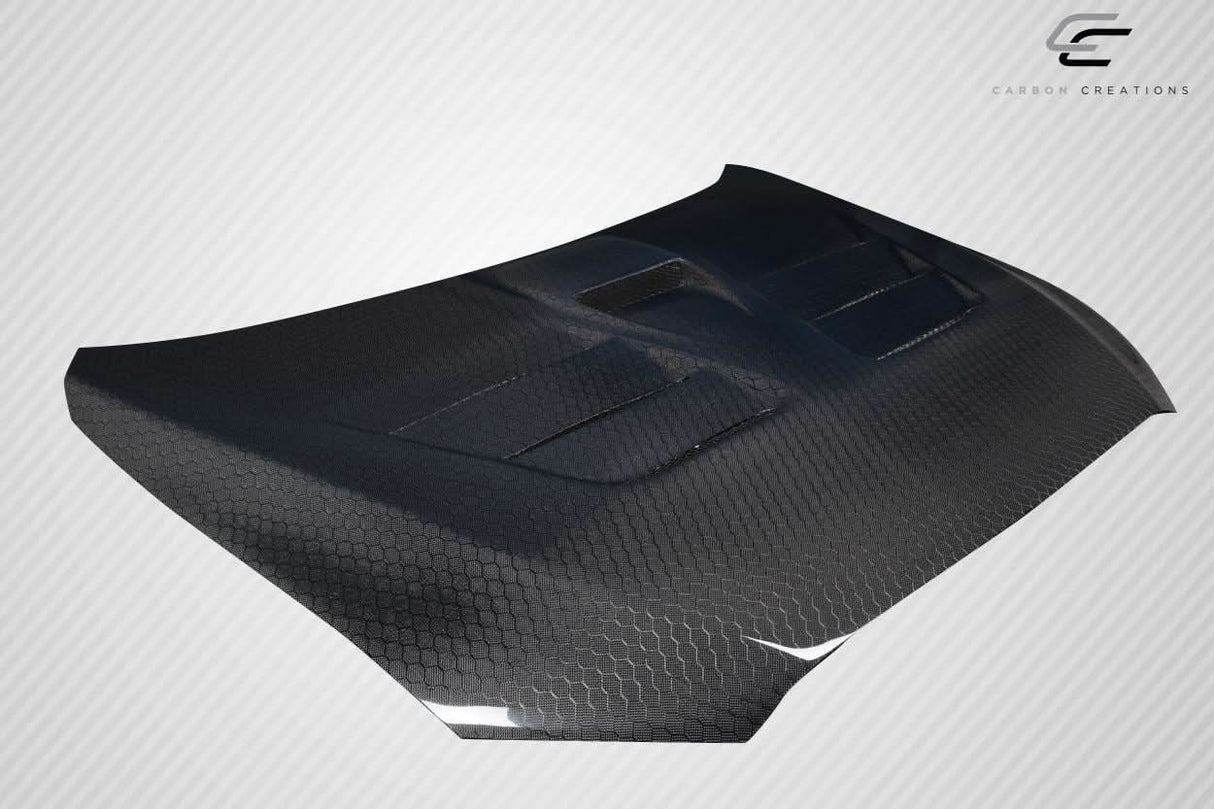 2008-2017 Mitsubishi Lancer Geo6ix Style GT Concept Hood - Carbon