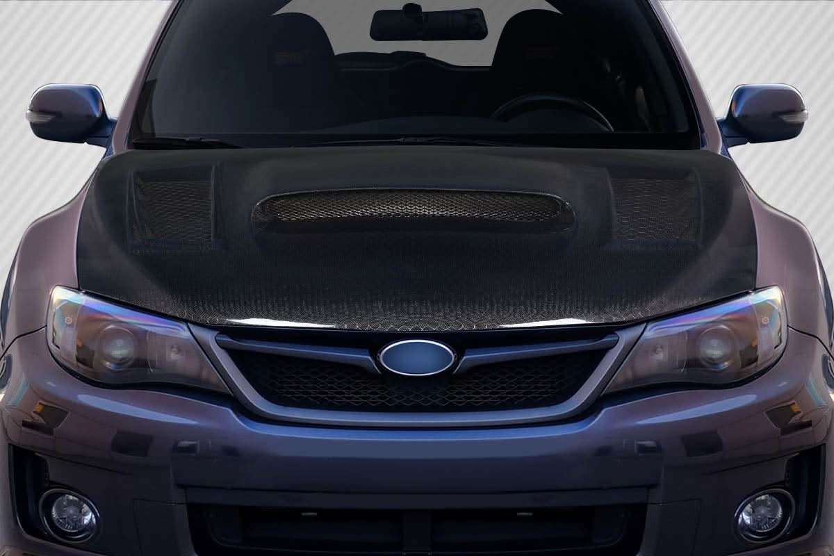 2008-2011 Subaru Impreza Geo6ix Style GT Concept Hood - Carbon Fiber