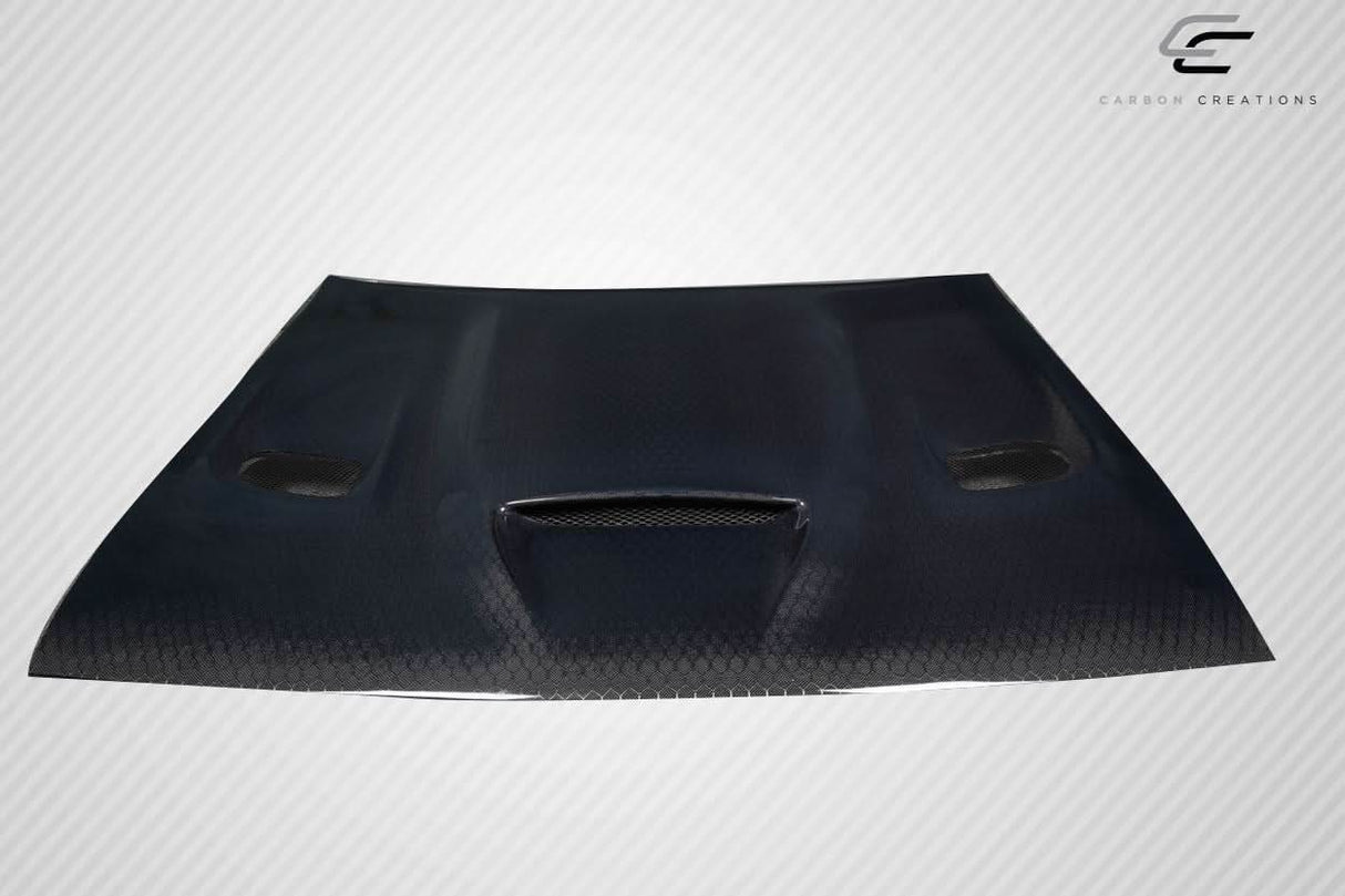 2008-2023 Dodge Challenger Geo6ix Hellcat Look Hood - Dritech Carbon