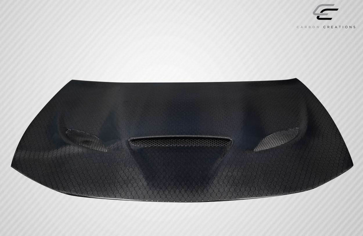 2015-2023 Dodge Charger Geo6ix Dritech Hellcat Look Hood - Carbon Fiber
