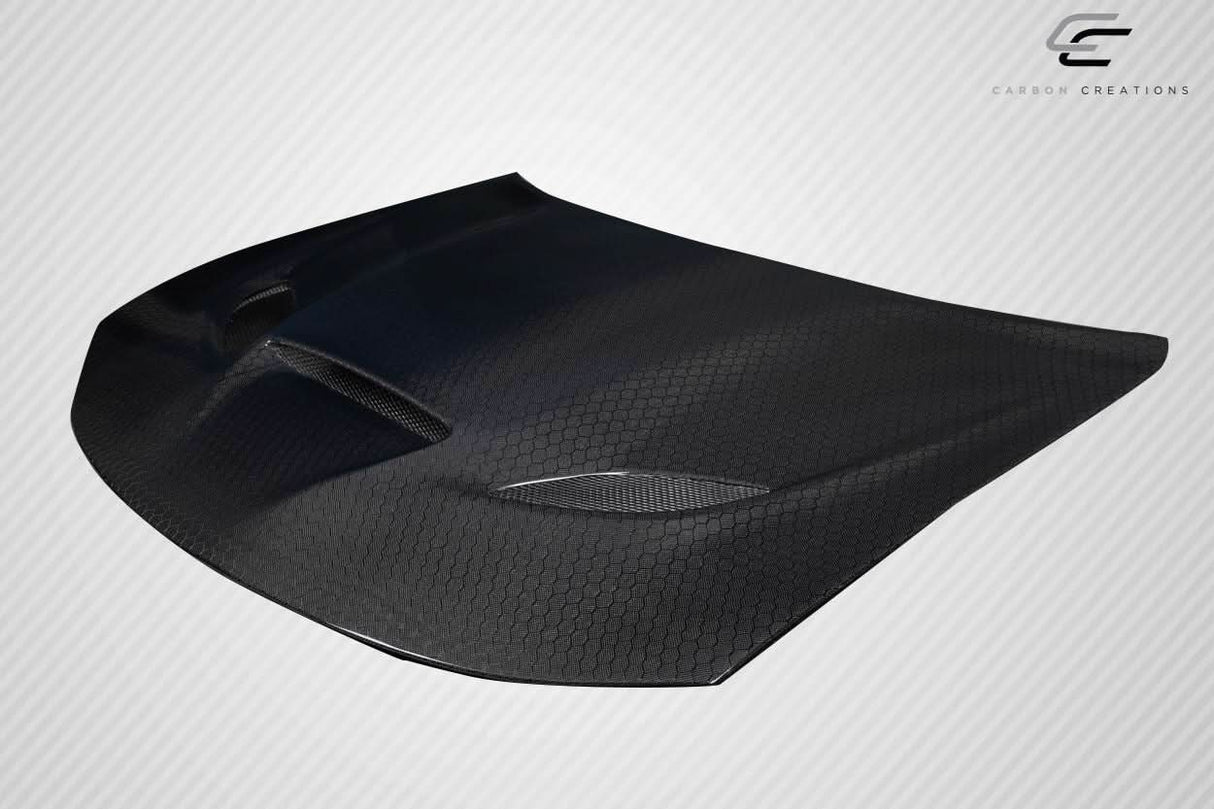 2015-2023 Dodge Charger Geo6ix Dritech Hellcat Look Hood - Carbon Fiber
