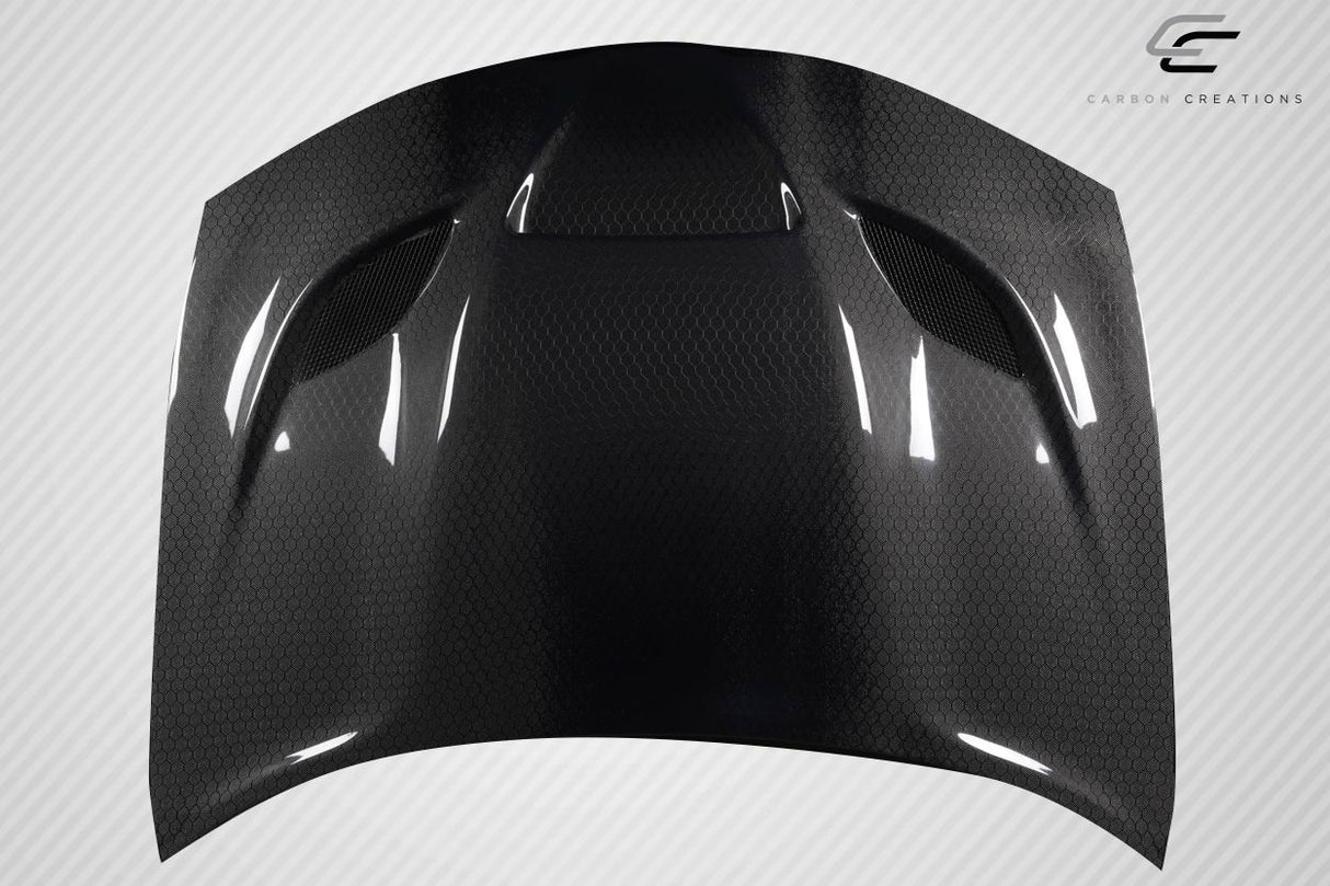 2015-2023 Dodge Charger Carbon Creations Geo6ix Dritech Hellcat Look Hood - 1 Piece