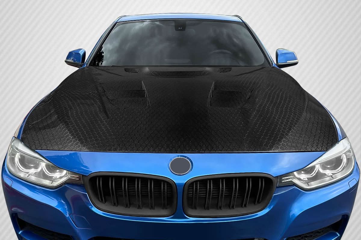 2012-2018 BMW F30/F32 Geo6ix Eros Version 1 Style Hood - Dry Carbon