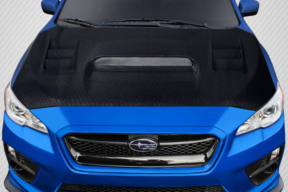 2015-2021 Subaru WRX Geo6ix Style Hood - Carbon Fiber