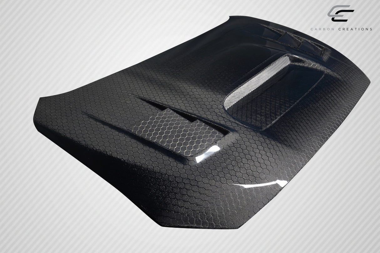 2015-2021 Subaru WRX Carbon Creations Geo6ix C-1 Hood - 1 Piece