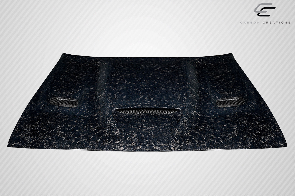 2008-2023 Dodge Challenger Carbon Creations AeroForge Dritech Hellcat Look Hood - 1 Piece