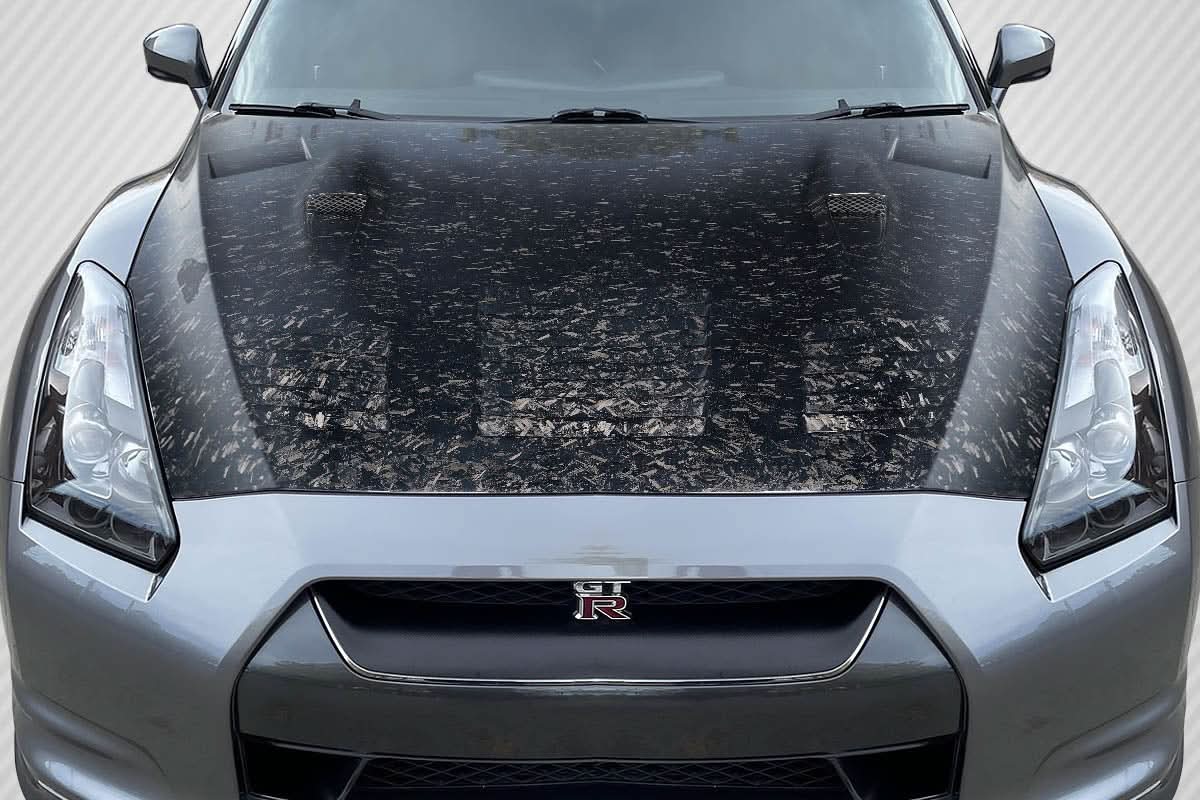 2009-2016 Nissan GT-R AeroForge GT2 Style Hood - Carbon Fiber