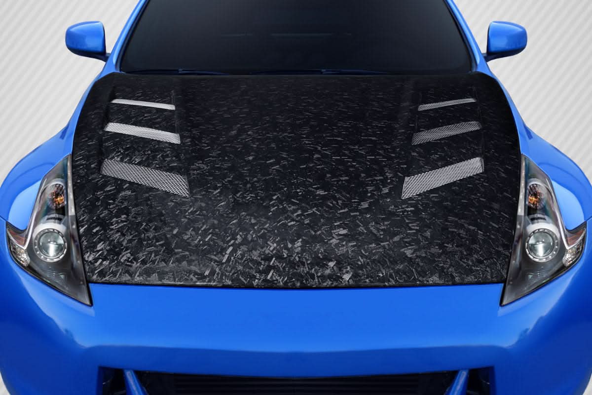 2009-2020 Nissan 370Z AeroForge AM-S Style Hood - Carbon Fiber