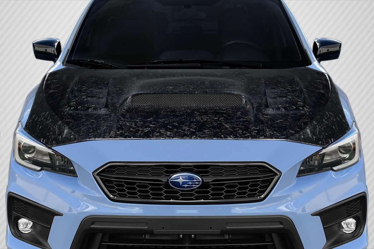 2015-2021 Subaru WRX AeroForge C-1 Style Hood - Carbon Fiber