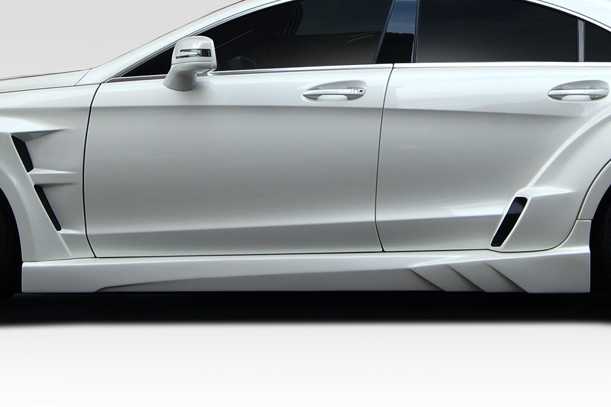 2012-2018 Mercedes CLS W218 Vector Style Wide Body Side Skirts - FRP