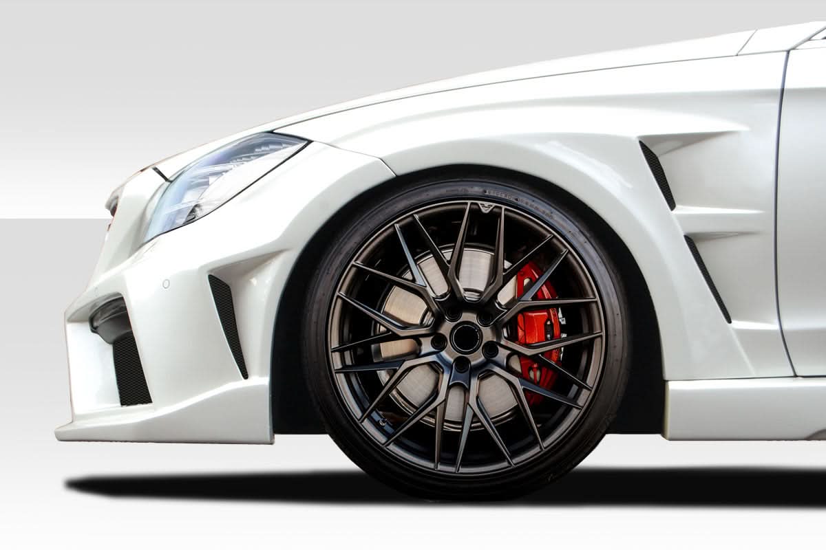 2012-2018 Mercedes CLS W218 Vector Style Wide Body Front Fenders - FRP