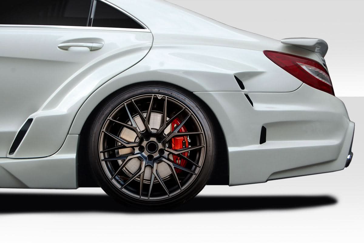 2012-2018 Mercedes CLS W218 Vector Style Wide Body Rear Fender Flares - FRP