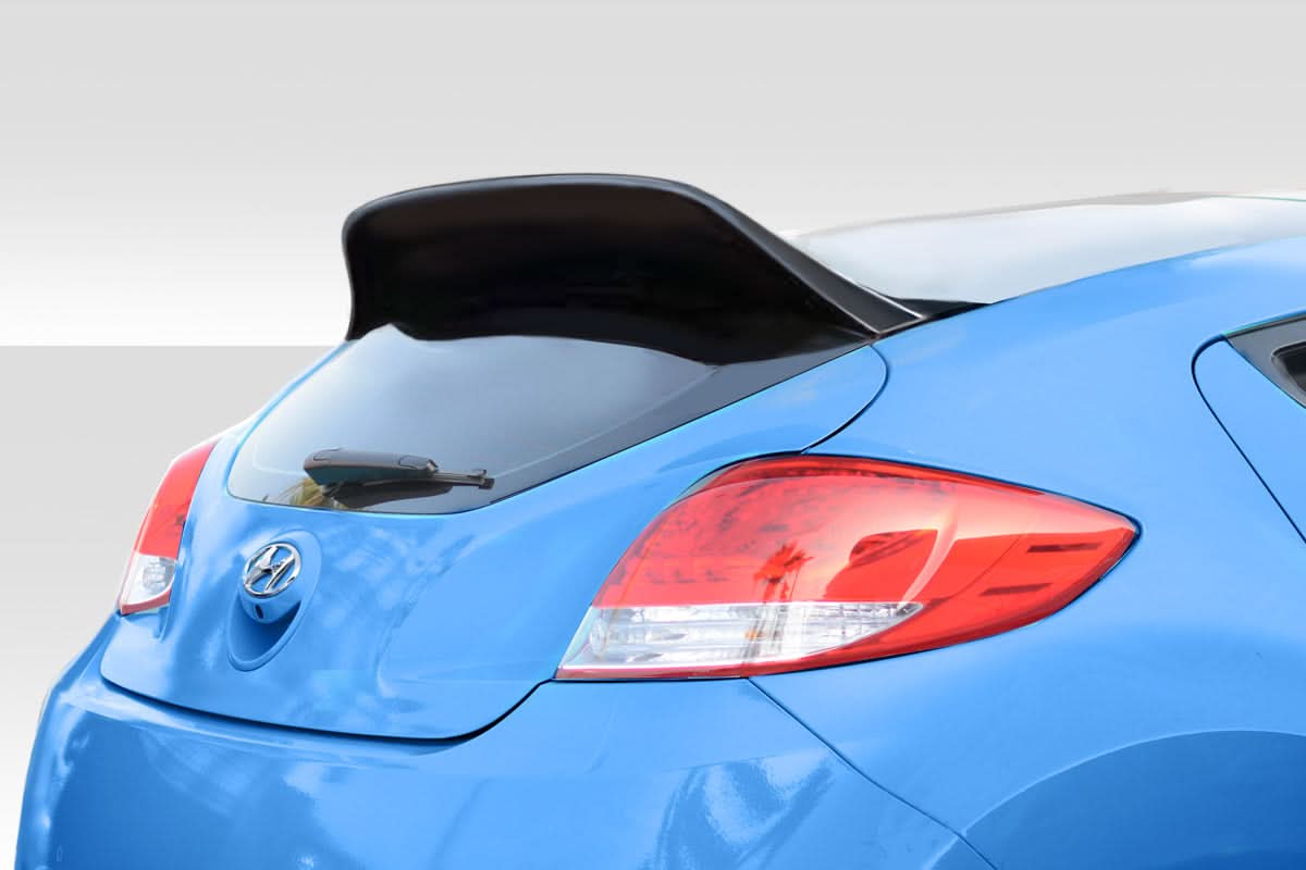 2012-2017 Hyundai Veloster Flyer Style Rear Roof Wing Spoiler - FRP