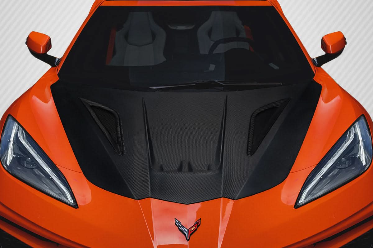 2020-2025 Chevrolet Corvette C8 Savannah Style Hood - Carbon Fiber