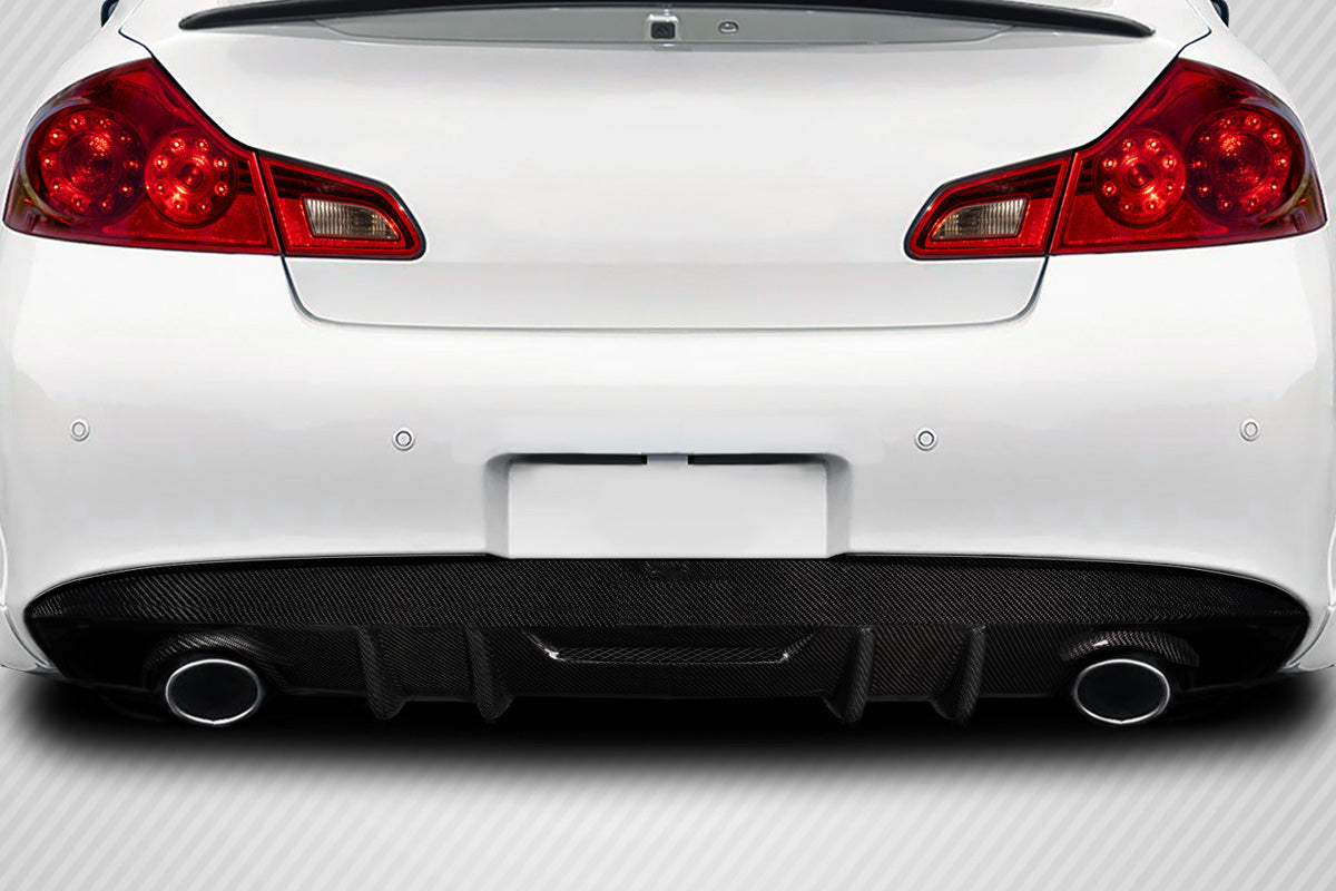 2010-2015 Infiniti G Sedan Avera Style Rear Diffuser - Carbon Fiber