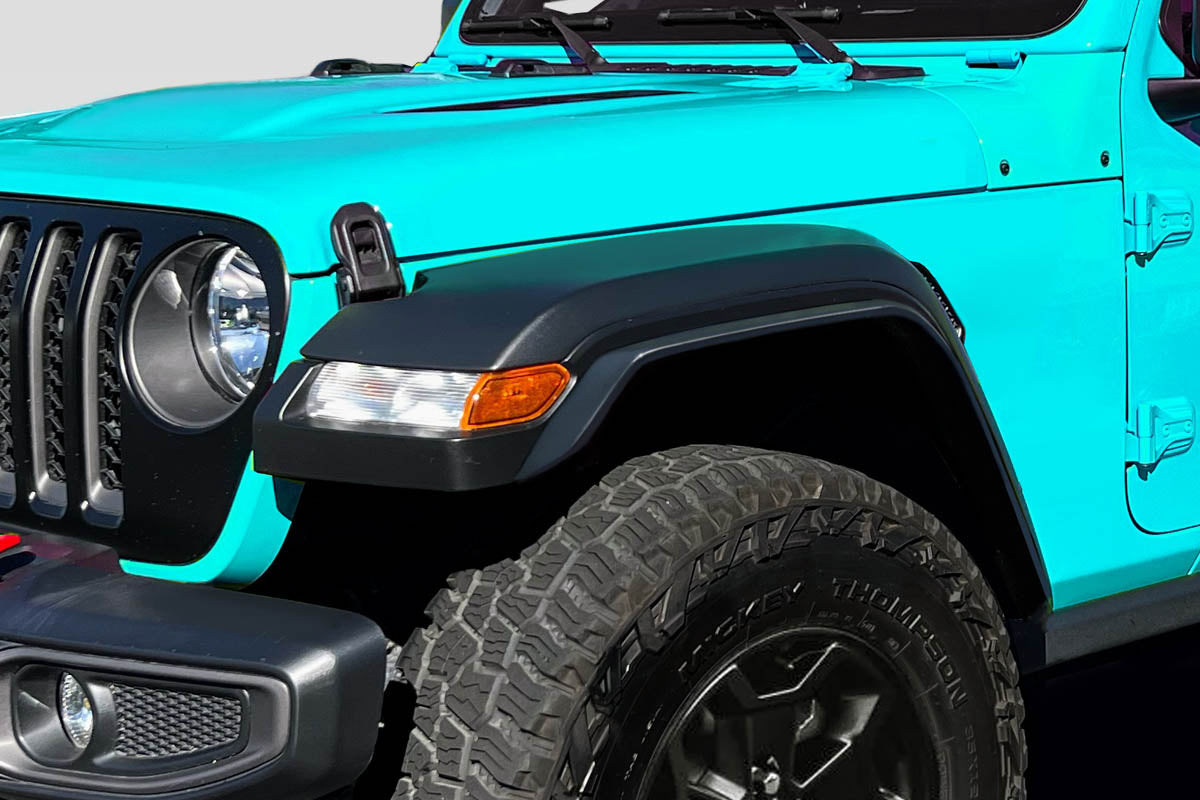 2020-2025 Jeep Gladiator Duster Style Front Fender Flare Add Ons - FRP