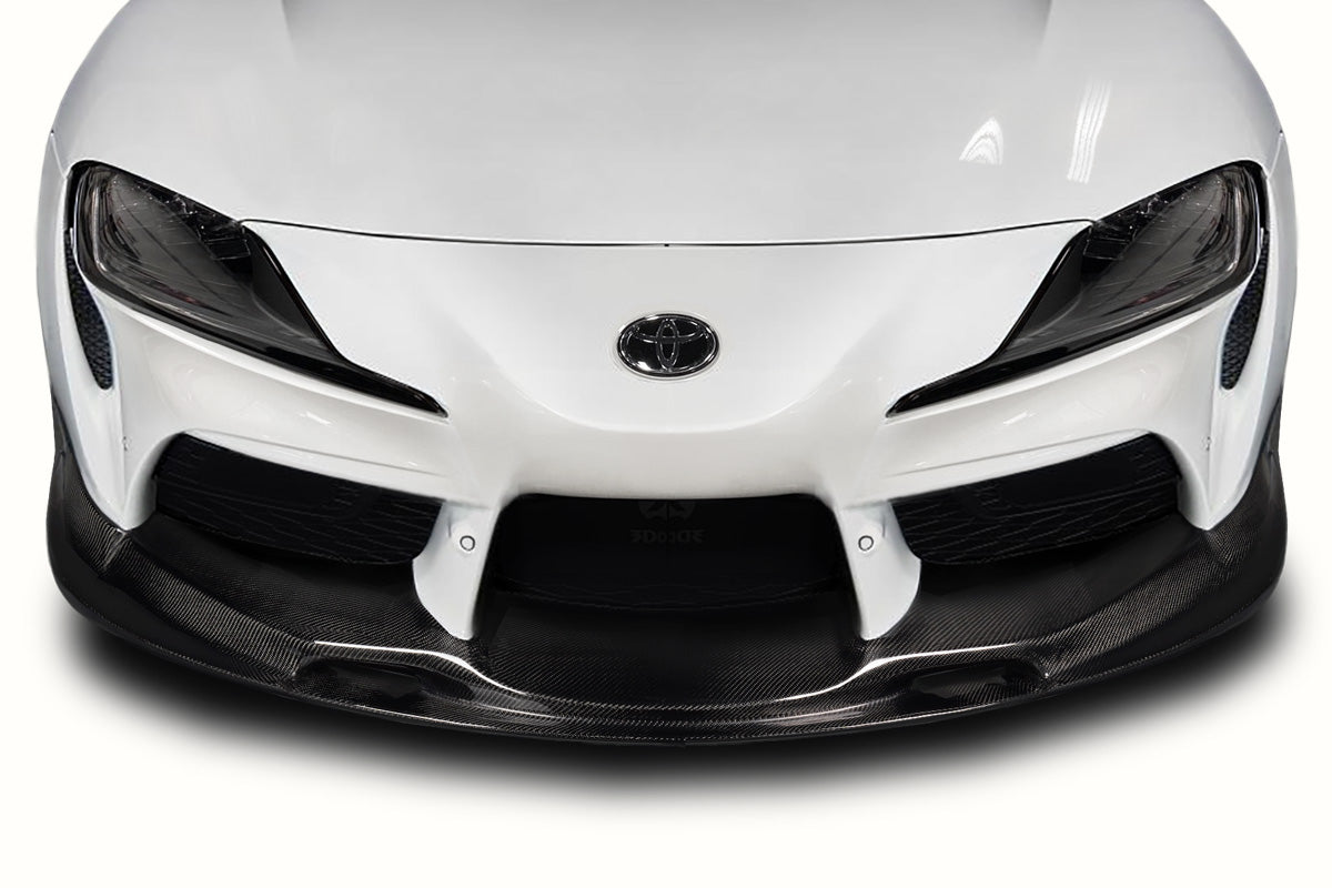 2020-2025 Toyota Supra Akura Style Front Lip Spoiler - Carbon Fiber