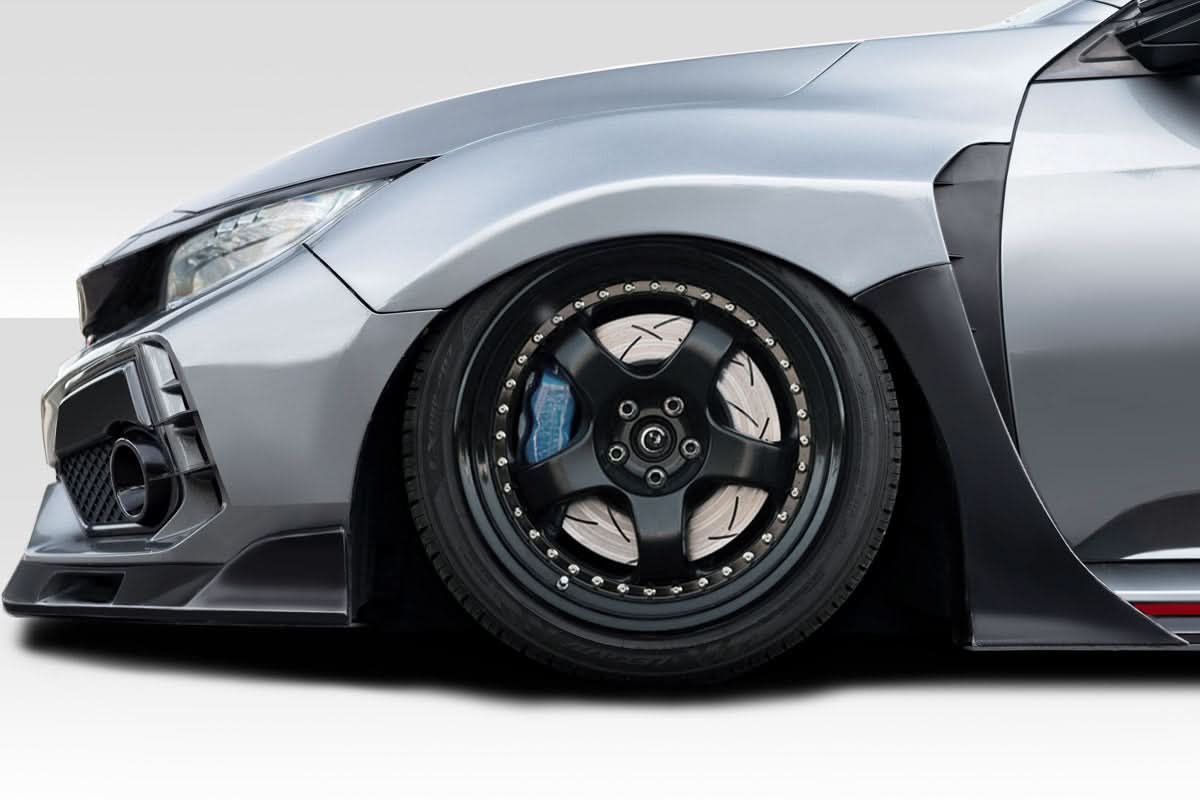 2017-2021 Honda Civic Type R Skywalker Style Front Fenders - FRP