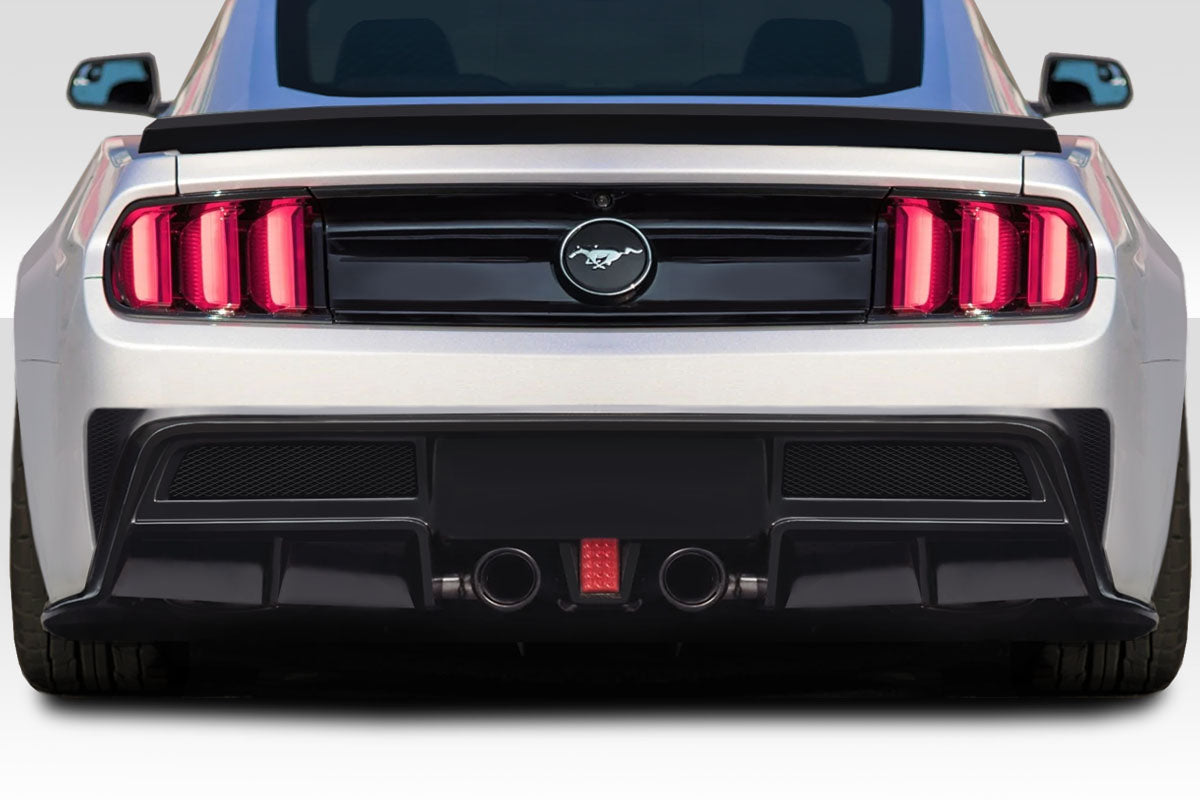 2015-2023 Ford Mustang Hyper Style Rear Bumper - 1 Piece - FRP