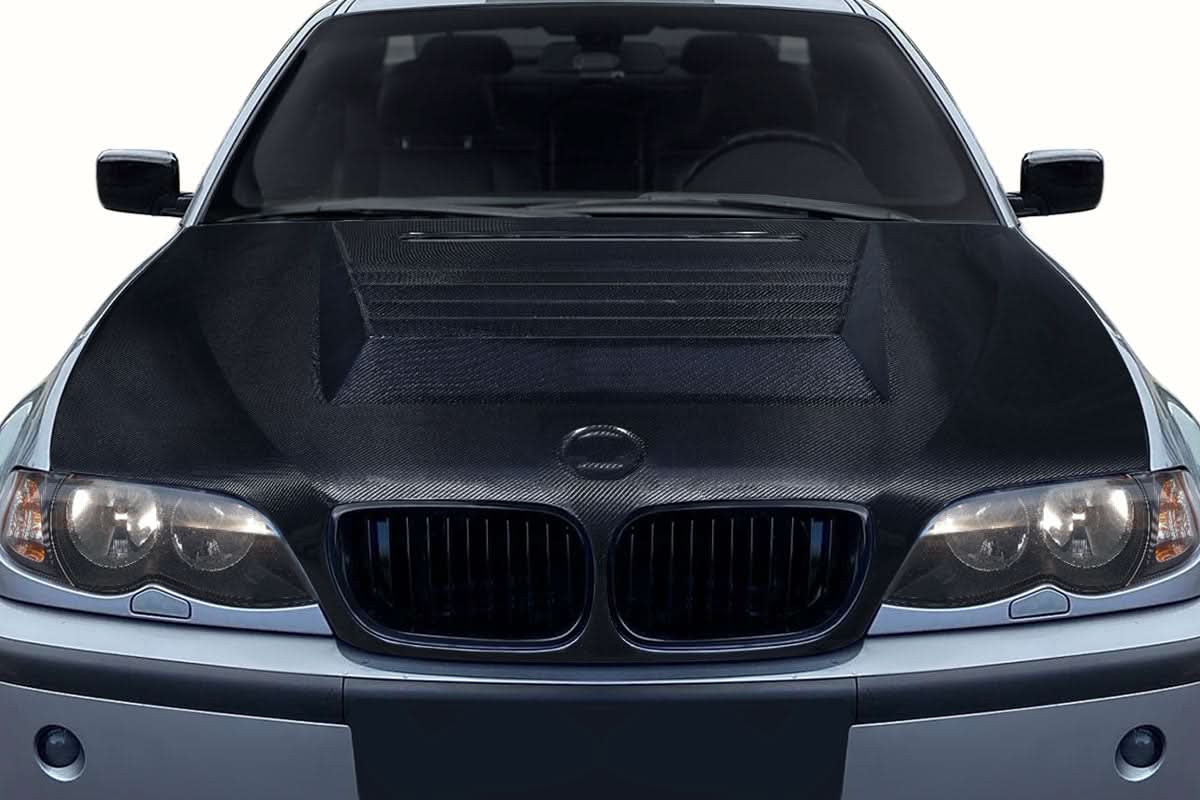 2002-2005 BMW 3 Series E46 D-1 Style Hood - Carbon Fiber