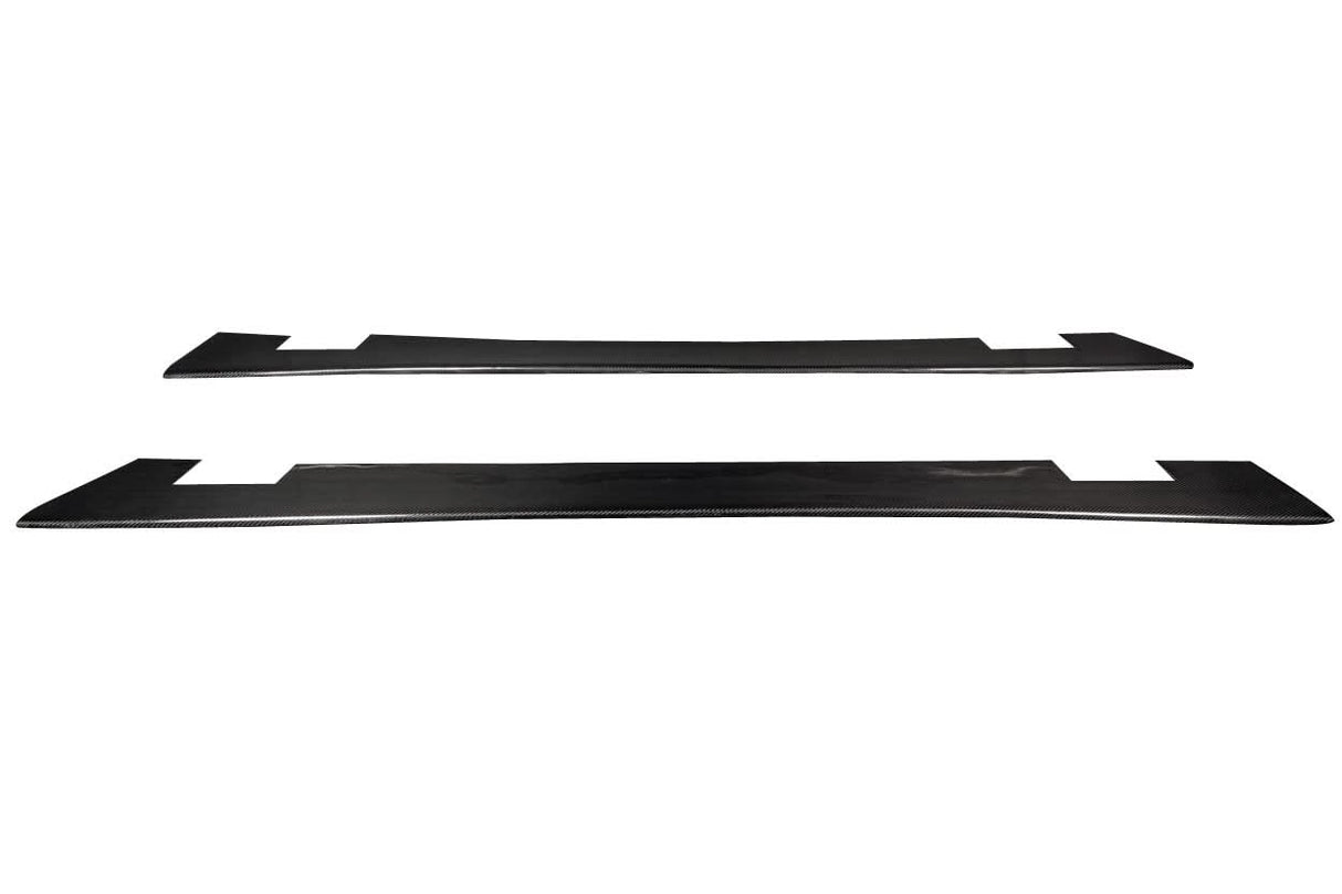 2008-2017 Mitsubishi Lancer Vantix Style Side Skirt Splitters - Carbon Fiber
