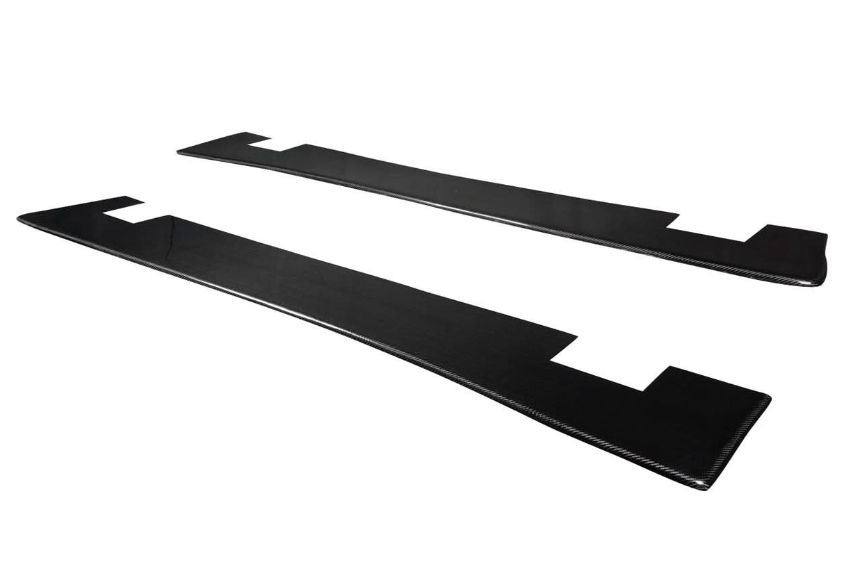 2008-2017 Mitsubishi Lancer Vantix Style Side Skirt Splitters - Carbon Fiber